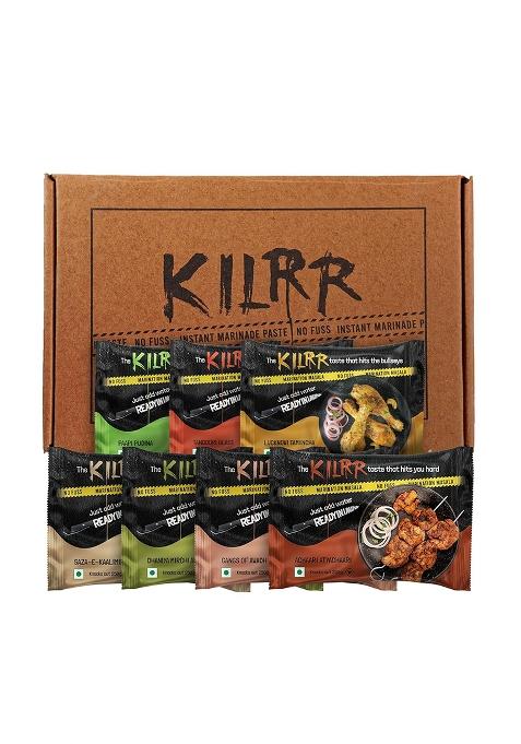 Kilrr Chicken Marination Masala Variety Pack Of 7 (Marinates 250G Per Pack) | 1- Min Killer Marinade For Tikka, Tandoori Just Add Water & Oil All-Natural, No Preservatives Or Additives Gang