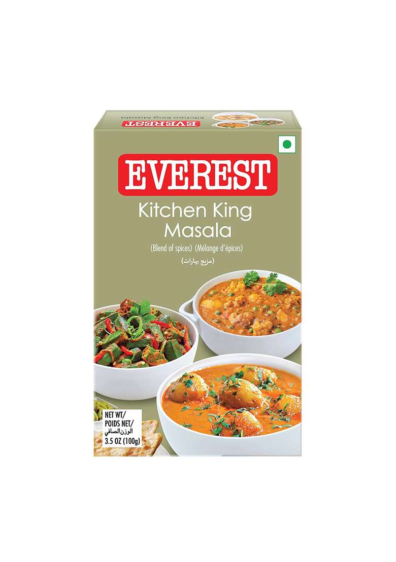 Everest Kitchen King Mixed Masala Powder 100G Carton, Turmeric - Indya