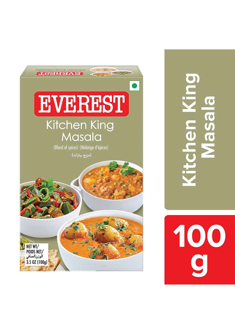 Everest Kitchen King Mixed Masala Powder 100G Carton, Turmeric - Indya