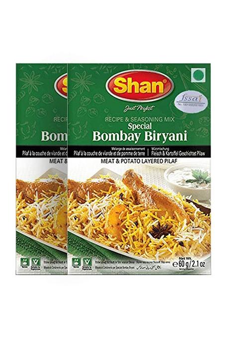 Shan Special Bombay Biryani Masala, 2.12 Oz 60 G, 2 Pack