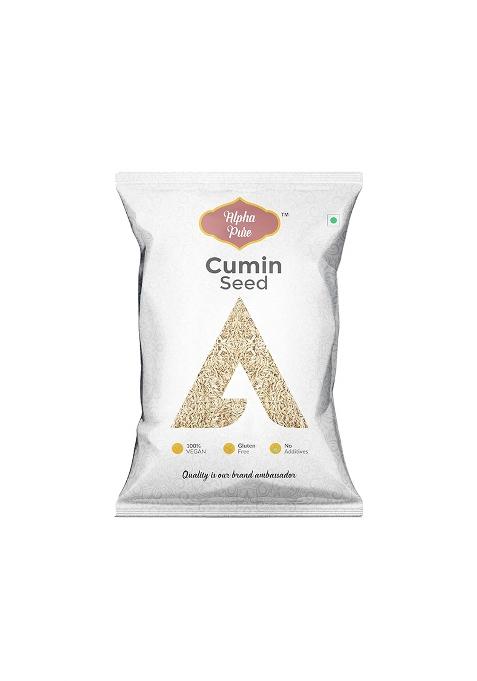 Alpha Pure Jeera | Whole Cumin Seeds (1Kg) Fresh & Natural Indian Spice Rich Aroma Authentic Flavor Essential For Curries, Biryani, Pickles Traditional Cooking