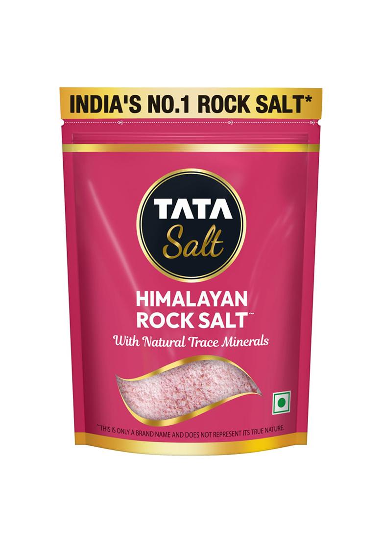 Tata Salt Himalayan Rock Pink Salt, Premium Sendha Namak, With Natural Trace Minerals, 500G Pouch