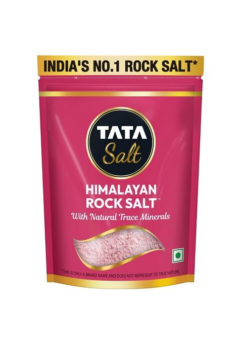Tata Salt Himalayan Rock Pink Salt, Premium Sendha Namak, With Natural Trace Minerals, 500G Pouch