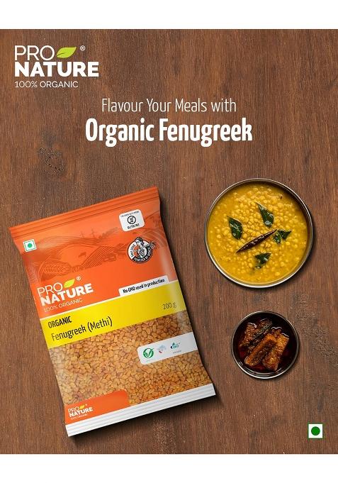Pro Nature 100% Organic Fenugreek Seeds