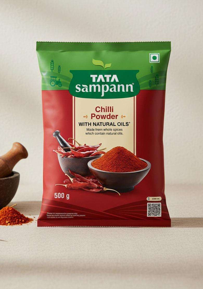 Tata Sampann Chilli Powder With Natural Oils, 500G, Lal Mirchi Powder, - Indya