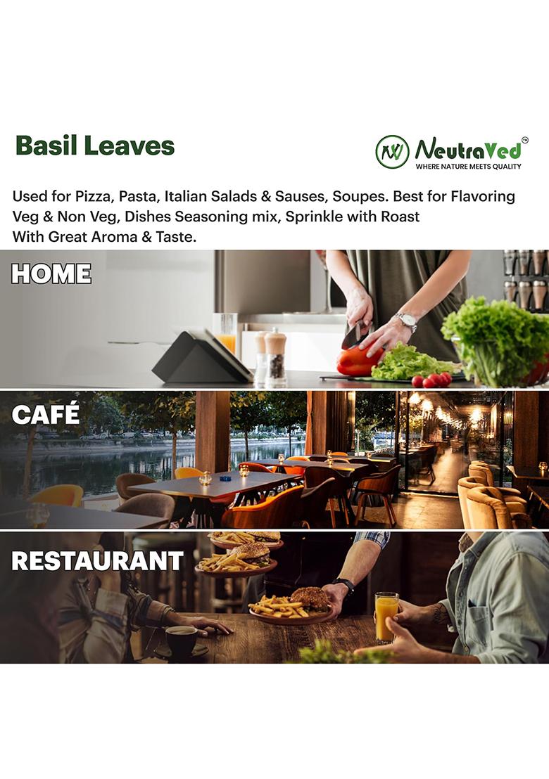 Neutraved Basil Dried Leaves, 70 Grams