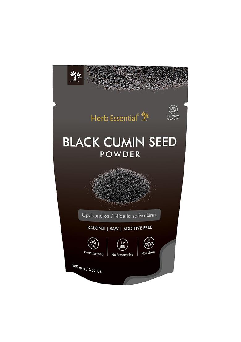 Herb Essential Kalonji Powder 100G (Pack Of 2) 100% Pure Nigella Sativa (Karunjeeragam) | Supports Hair Growth, Immunity & Blood Sugar Balance Ayurvedic Black Seed Supplement