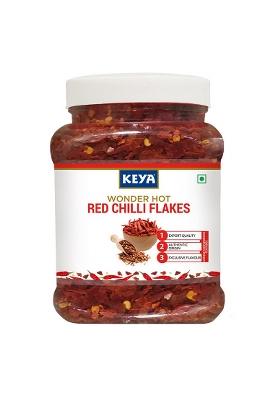 Keya Red Chilli Flakes - 300G | Crushed Chili For Bold, Spicy Flavor Perfect Cooking, Seasoning, And Garnishing Ideal Pizzas, Pastas, Indian Mexican Dishes