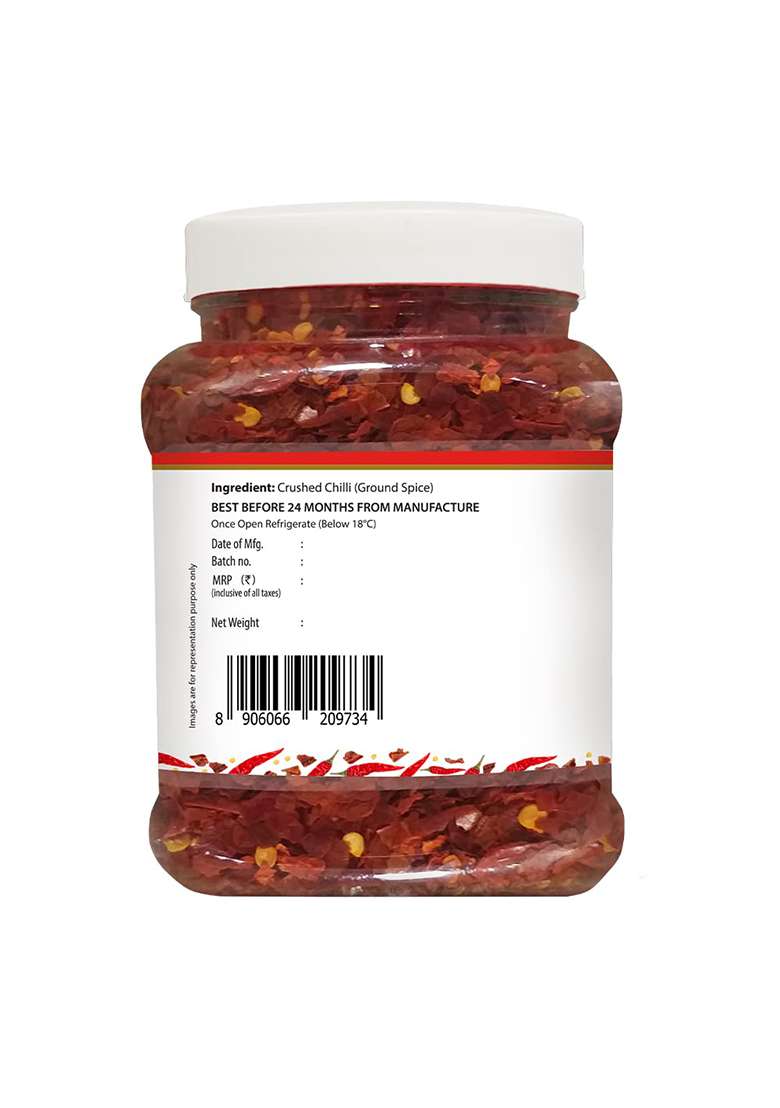 Keya Red Chilli Flakes - 300G | Crushed Chili For Bold, Spicy Flavor Perfect Cooking, Seasoning, And Garnishing Ideal Pizzas, Pastas, Indian Mexican Dishes - Indya