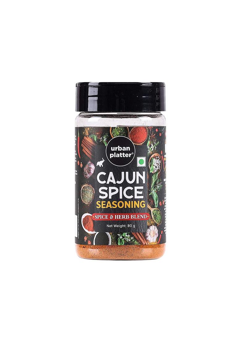 Urban Platter Cajun Spice Seasoning, 80G (Bold Blend Of French, African And Southern American Flavours | Spicy Aromatic Great For Fries, Grills Stir-Fries)
