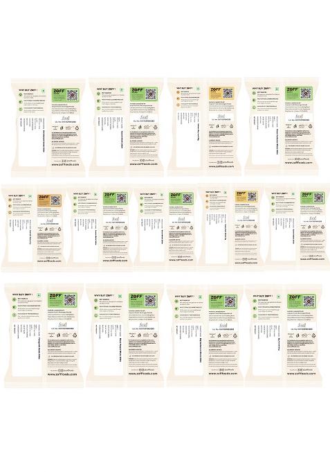 Zoff Whole Spices Pack Of 13 | Green Cardamom, Ajwain, Black Pepper, Cloves,Big Cardamom,Bay Leaves, Kasoori Methi 50 Gram Dana, Saunf