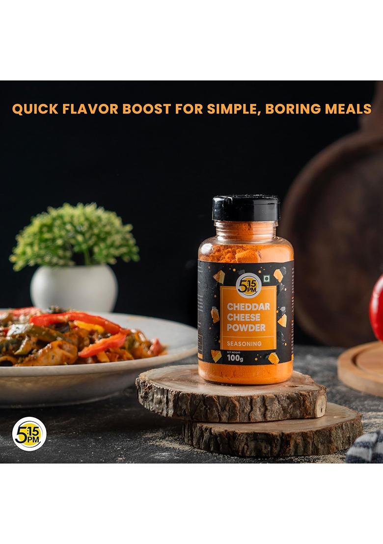 5:15Pm Cheddar Cheese Powder For Popcorn, Pasta, Pizza, Nachos & Fries | Popcorn Seasoning Powder,1 Count