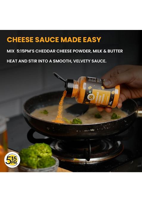 5:15Pm Cheddar Cheese Powder For Popcorn, Pasta, Pizza, Nachos & Fries | Popcorn Seasoning Powder,1 Count