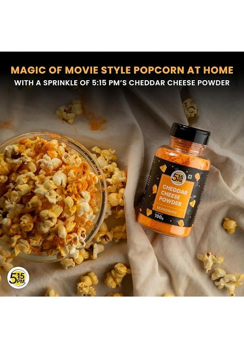 5:15Pm Cheddar Cheese Powder For Popcorn, Pasta, Pizza, Nachos & Fries | Popcorn Seasoning Powder,1 Count