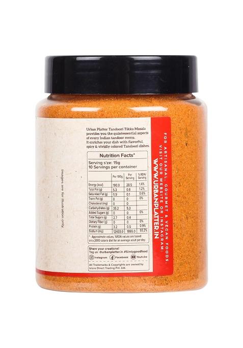 Urban Platter Tandoori Tikka Masala Powder, 1 [Masala|Flavourful Blend Of Spices|Sprinkle Or Add To Your Appetizers, Gravies, Veggies, Fries],150 Grams