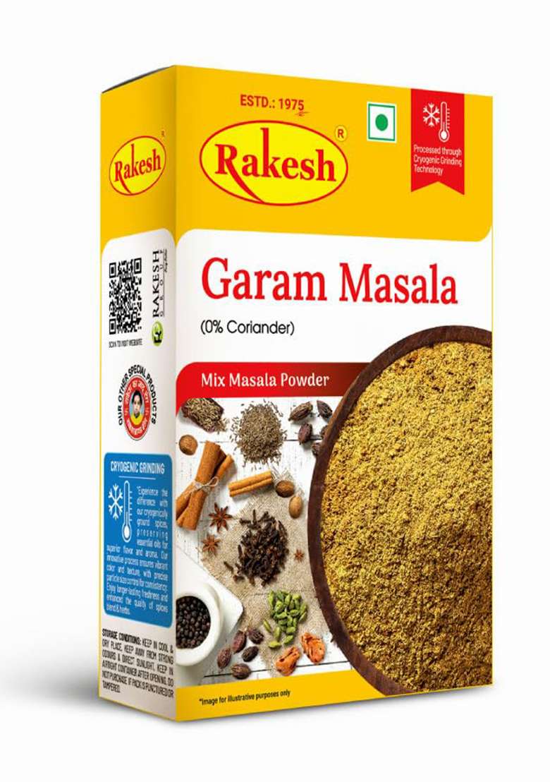 Rakesh Group Masala Combo Pack Chicken, Meat, Garam & Hing Powder (50G Each) 1 Pc Each - Indya