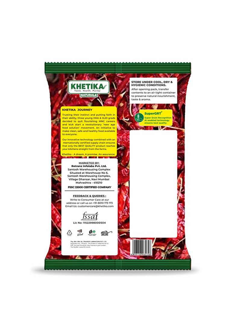 Khetika Epiken Naturale Red Chilli Whole With Stem100 Grams | Mirchi - Indya