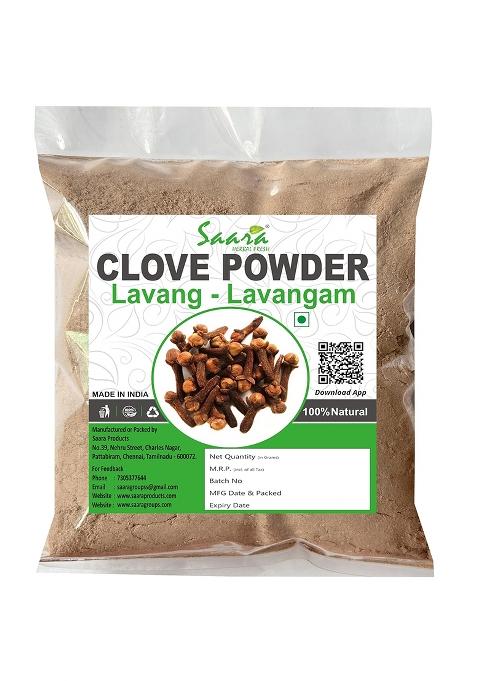 Saara Herbal Fresh Organic Cloves Powder 50G | Laung Lavang Lavangalu Lavangam Grambu Krambu