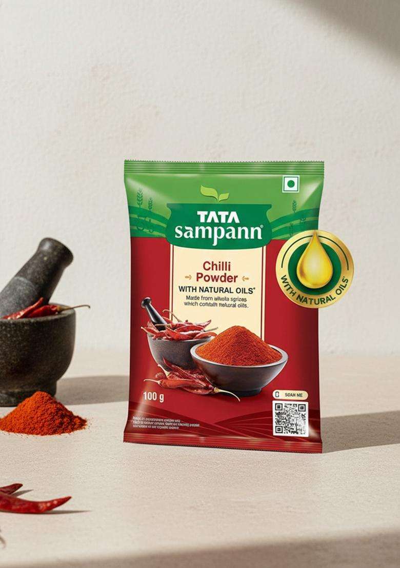 Tata Sampann Chilli Powder With Natural Oils, 100G, Lal Mirchi Powder, - Indya