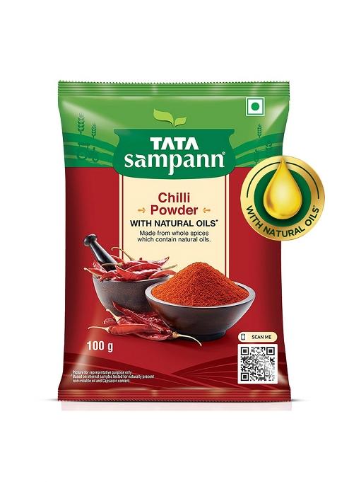 Tata Sampann Chilli Powder With Natural Oils, 100G, Lal Mirchi Powder,