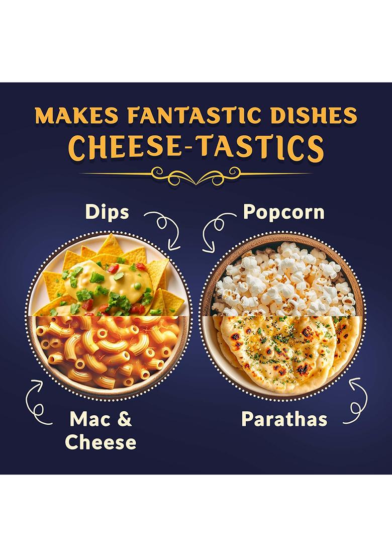 Grella Cheddar Cheese Powder For Popcorn |125 G | Pop Corn Seasoning Masala Pasta, Pizza, French Fries, Biryani, Chicken, Mac And Cheese, Taco, Makhana, Omelets