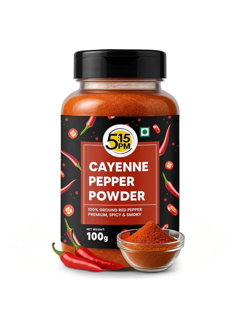 5:15Pm 5:15 Pm Cayenne Pepper Powder 100G | Spicy & Smoky Perfect For Cooking, Seasoning |100 Gram