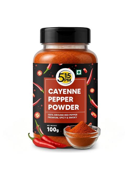 5:15Pm 5:15 Pm Cayenne Pepper Powder 100G | Spicy & Smoky Perfect For Cooking, Seasoning |100 Gram