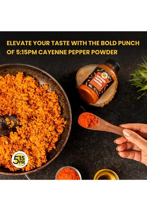 5:15Pm 5:15 Pm Cayenne Pepper Powder 100G | Spicy & Smoky Perfect For Cooking, Seasoning |100 Gram