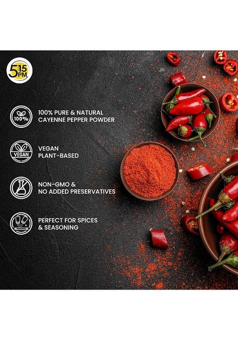 5:15Pm 5:15 Pm Cayenne Pepper Powder 100G | Spicy & Smoky Perfect For Cooking, Seasoning |100 Gram