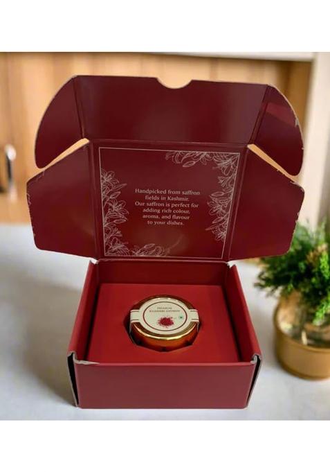 Spice2Nuts Premium Kashmiri Saffron, Pure Grade A, Glass Jar (2 Gram)