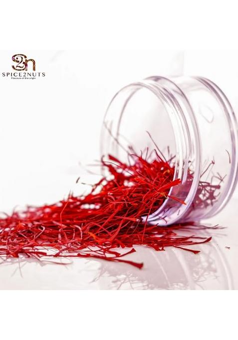 Spice2Nuts Premium Kashmiri Saffron, Pure Grade A, Glass Jar (2 Gram)