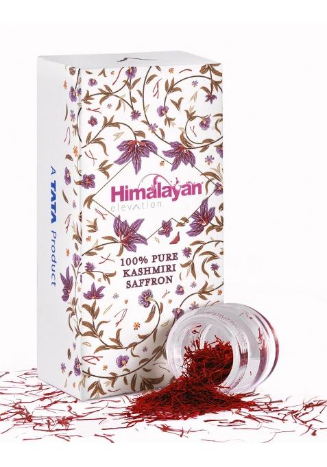 Himalayan Elevation Original Kashmiri Saffron/Kesar, 1 Gram, A Tata Product, Certified Grade-1 Pure Kesar, Food & Pooja