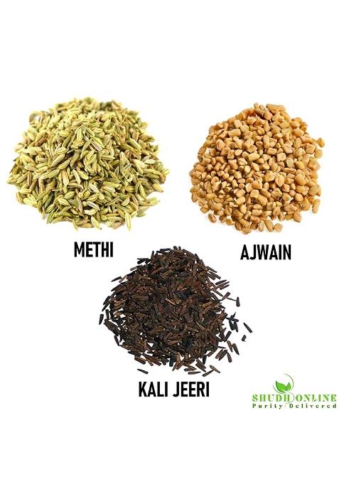 Shudh Online Methi, Ajwain, Kali Jeeri Combo Pack