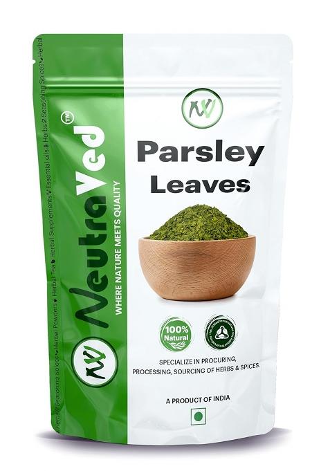 Neutraved Parsley Dried Leaves (Flakes) 70 Grams | Export Grade Herb For Seasoning Pasta, Curries, Sauces And Tea No Added Colour Preservatives Food-Grade Stand-Up Zipper Pouch