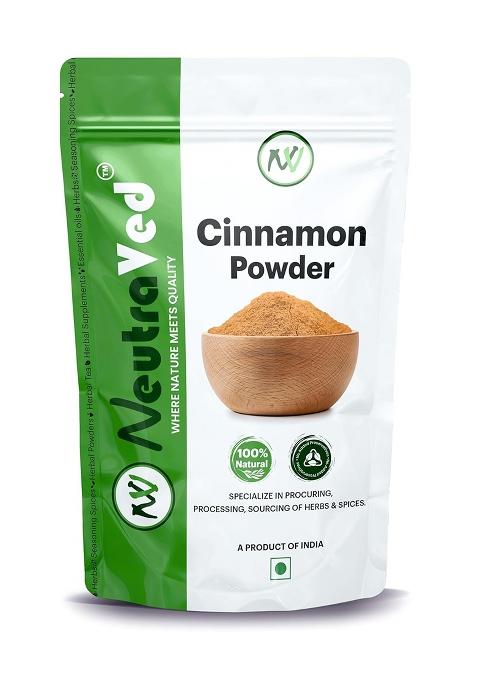 Neutraved Cinnamon Powder (Dalchini) - 250 Grams Pack For Natural Flavor | Food Grade Zipper Standup Pouch -250