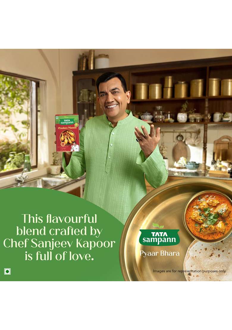 Tata Sampann Chicken Masala With Natural Oils, 100G, Crafted By Chef Sanjeev Kapoor, S Exclusive Tip, Rich Aroma & Flavour - Indya