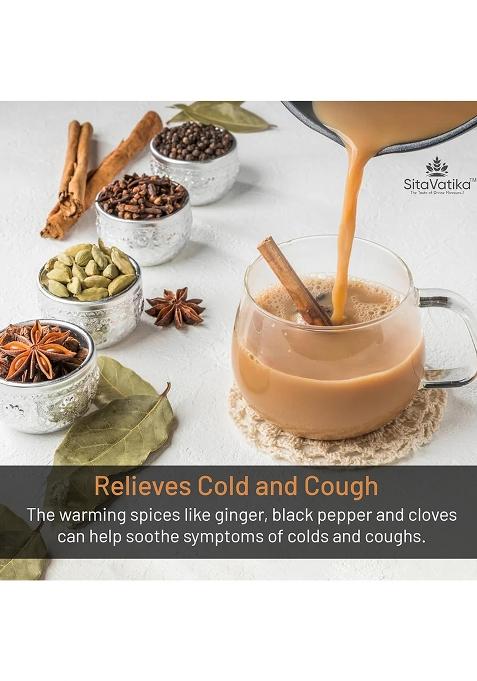 Sitavatika Classic Chai Masala Powder 100G Flavorful Blend Of Spices Culinary Uses Natural Tea No Added Colours And Chemical