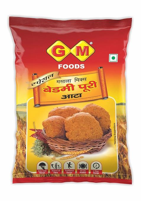 Gm Foods Bedmi Puri Atta Mix 500G | Traditional Masala Flour For Crispy & Flavourful Poori Easy To Cook High In Fibre Authentic Indian Recipe