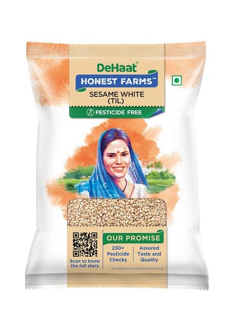 Dehaat Honest Farms Pesticide Free Dried Sesame White(Til) 200G