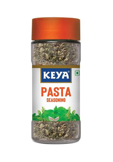 Keya Pasta Seasoning | All Natural & Healthy Spice Blend For Pizza, More Glass Bottle Premium Herbs And Spices Contains Freeze Dried Herbs| Export Quality No Preservatives The Rich Aroma That Lasts 45G