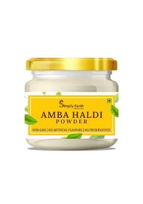 Simply Earth Pure & Natural Amba/Kasturi Haldi Powder | Immunity Booster, Anti-Oxidant, Anti-Inflammatory Turmeric Skin Face Pack - Wild 100 Gm