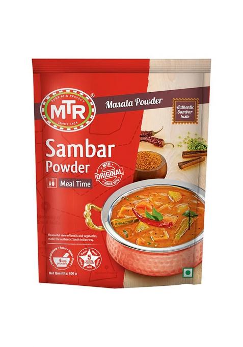 Mtr Sambar Powder | Authentic Masalas Traditional Recipe 200G