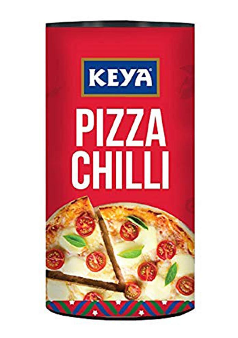 Keya Pizza Chilli Flakes | Seasonings |Multipurpose Seasoning| Zero Added Colours, Fillers, Additives & Preservatives 100% Natural Perfect For Pizza, Pasta, Potato, Sweet Corn, Makhana| 60G