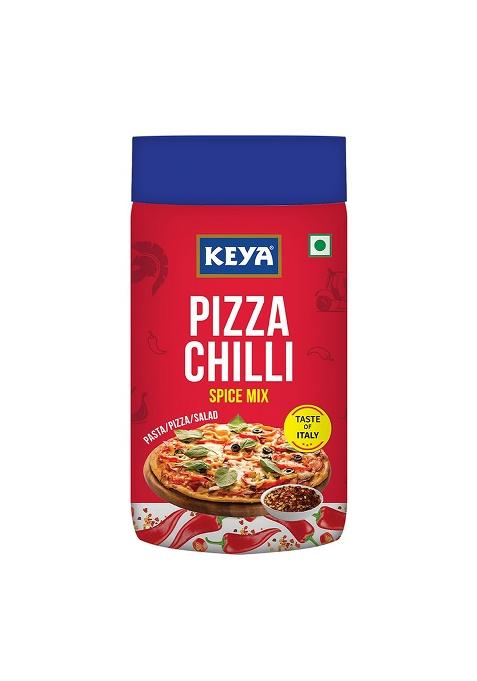 Keya Pizza Chilli Flakes | Seasonings |Multipurpose Seasoning| Zero Added Colours, Fillers, Additives & Preservatives 100% Natural Perfect For Pizza, Pasta, Potato, Sweet Corn, Makhana| 60G