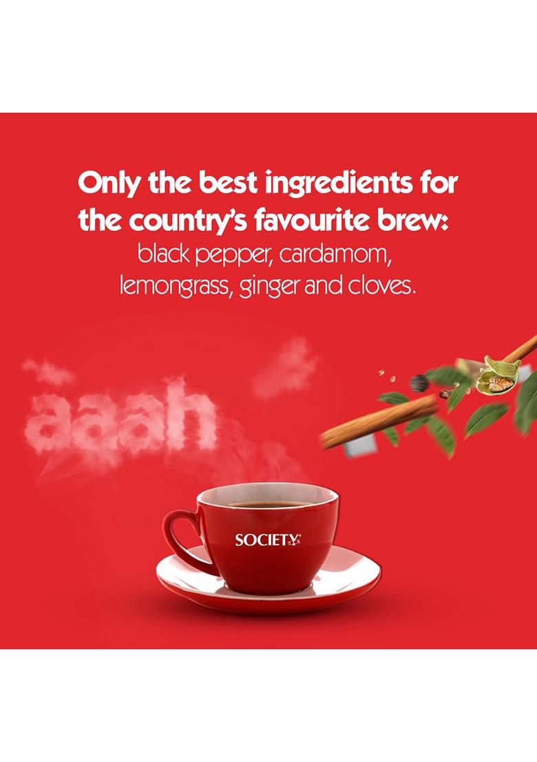 Society Tea Masala Chai | 500 G Pack Of 1 100% Assam Enriched With Cardamom Ginger Cloves Black Pepper And Lemongrass Classic Refreshing All Natural No Preservatives