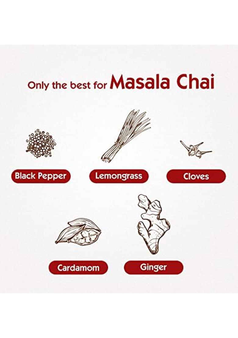 Society Tea Masala Chai | 500 G Pack Of 1 100% Assam Enriched With Cardamom Ginger Cloves Black Pepper And Lemongrass Classic Refreshing All Natural No Preservatives