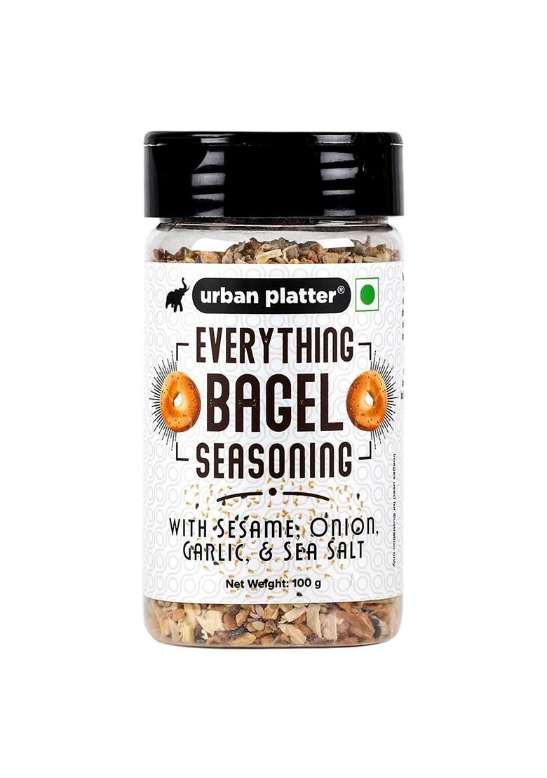 Urban Platter Everything Bagel Seasoning, 100G (Classic American Seasoning Blend With Onion Flakes, Garlic, Sesame Seeds And Pink Salt | Season Toasts, Breads Salads)