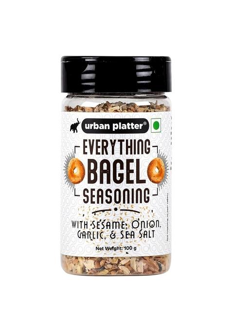 Urban Platter Everything Bagel Seasoning, 100G (Classic American Seasoning Blend With Onion Flakes, Garlic, Sesame Seeds And Pink Salt | Season Toasts, Breads Salads)