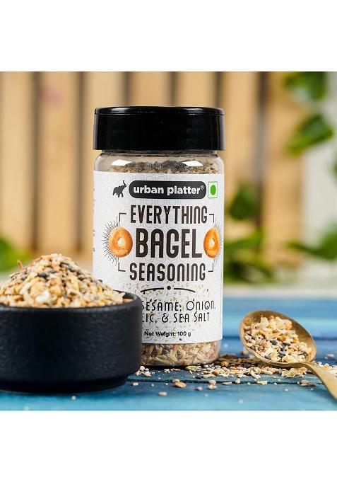 Urban Platter Everything Bagel Seasoning, 100G (Classic American Seasoning Blend With Onion Flakes, Garlic, Sesame Seeds And Pink Salt | Season Toasts, Breads Salads)