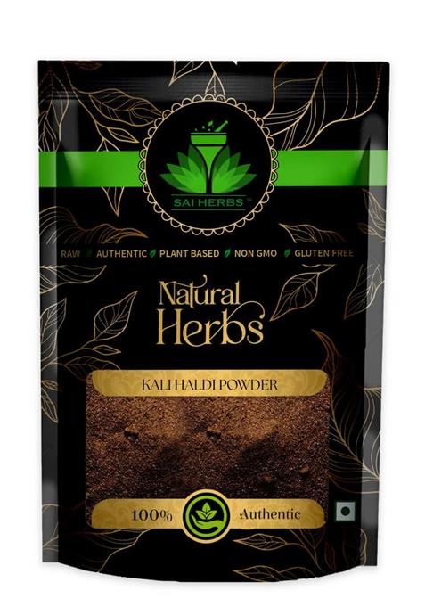 Sai Herbs Kali Haldi Ayurvedic Powder - Black Turmeric Pure & Natural (100 Grams)